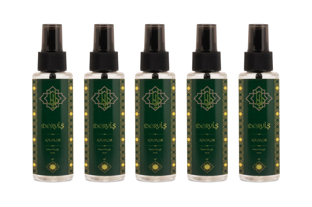 DERVİŞ 110 ML SPREY LİMON ÇİÇEĞİ KOLONYA 5 ADET