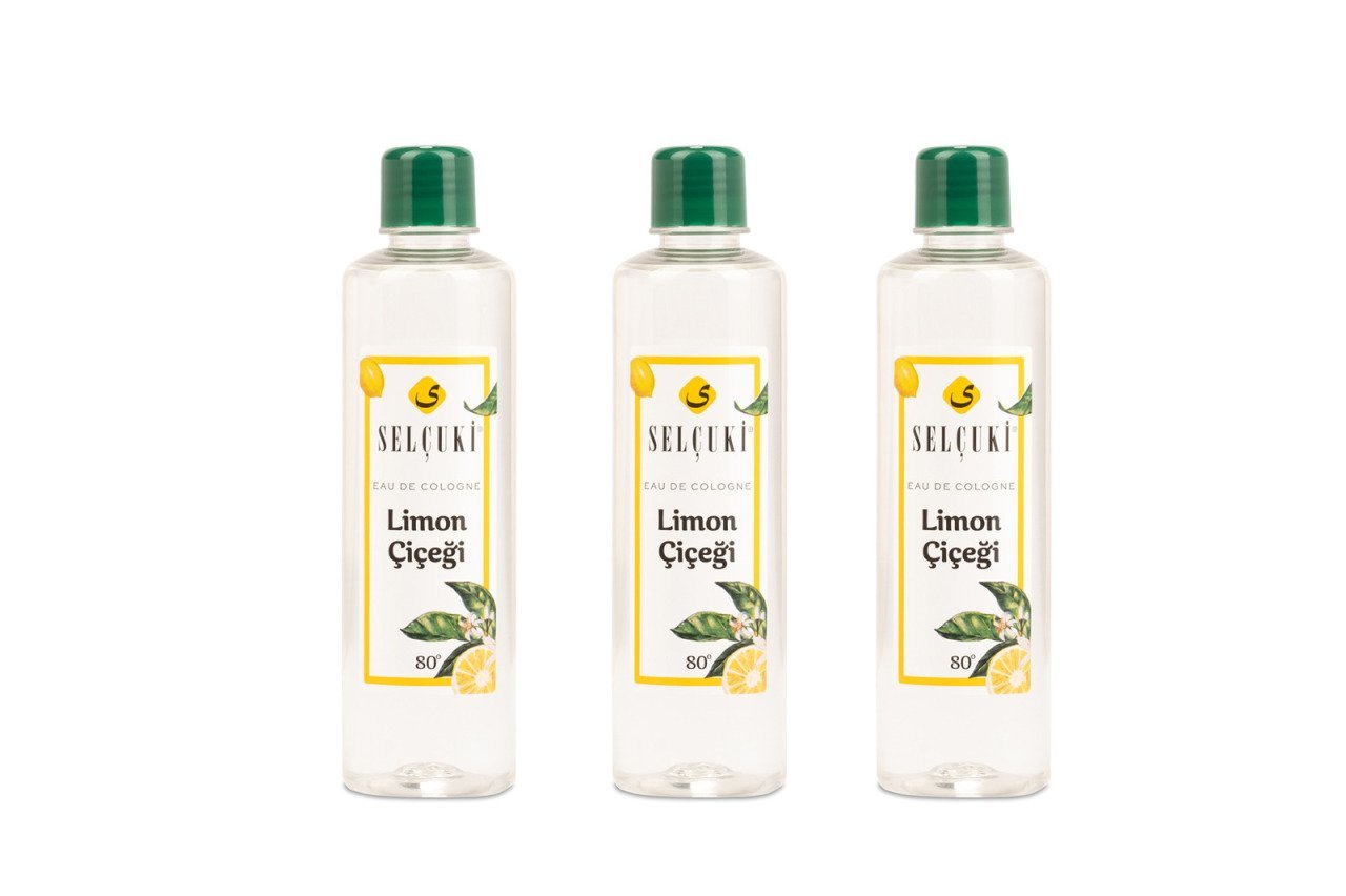 SELÇUKİ 400 ML LİMON ÇİÇEĞİ KOLONYA 3 ADET