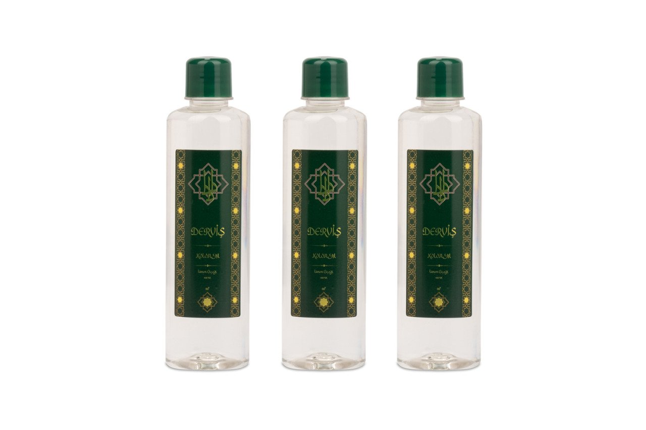 DERVİŞ 400 ML LİMON ÇİÇEĞİ KOLONYA  3 ADET